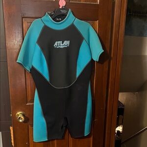 Women's Swim Rashguard - Teal and Black